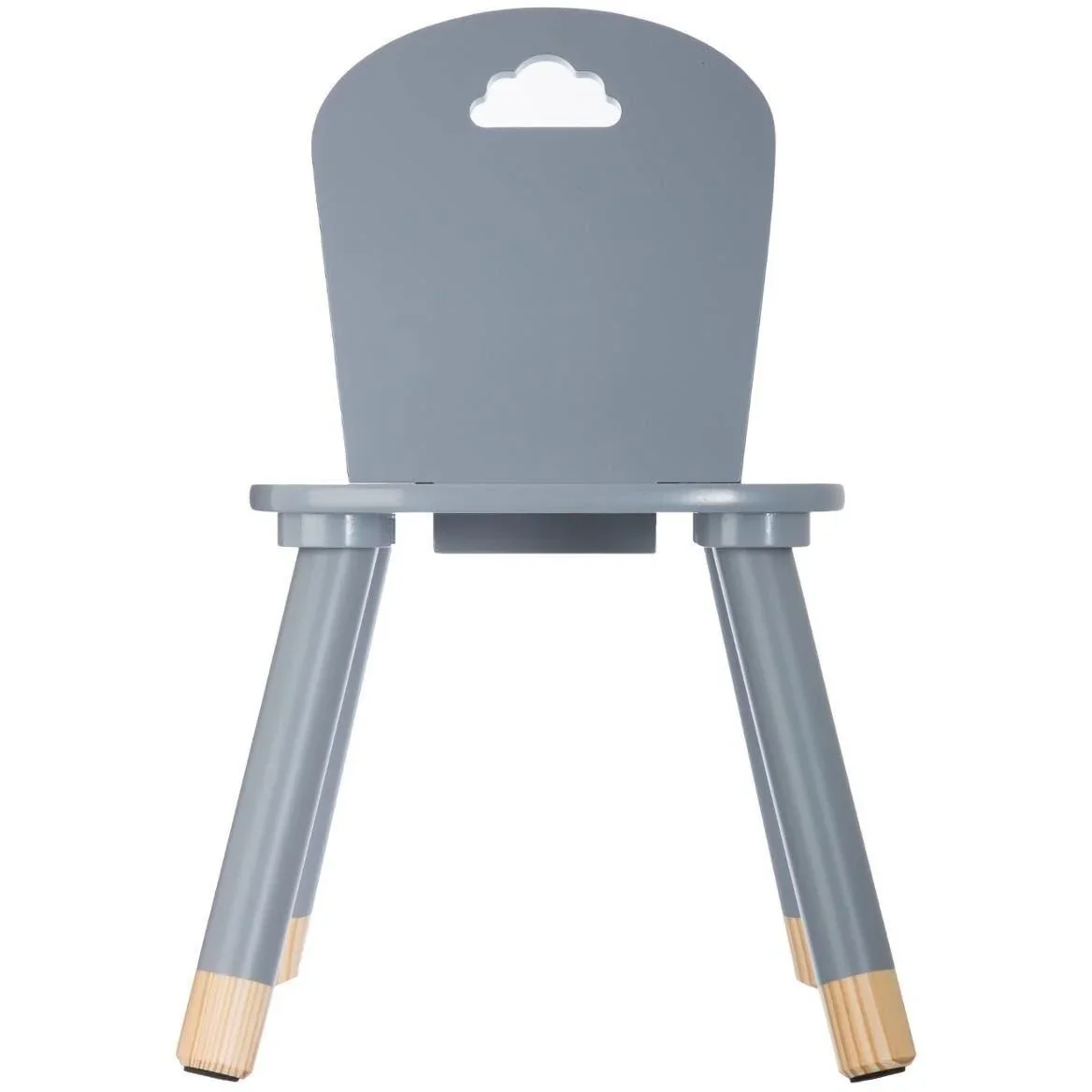 NL SET - 1x Hochstuhl und Kindertisch - Grau - 1