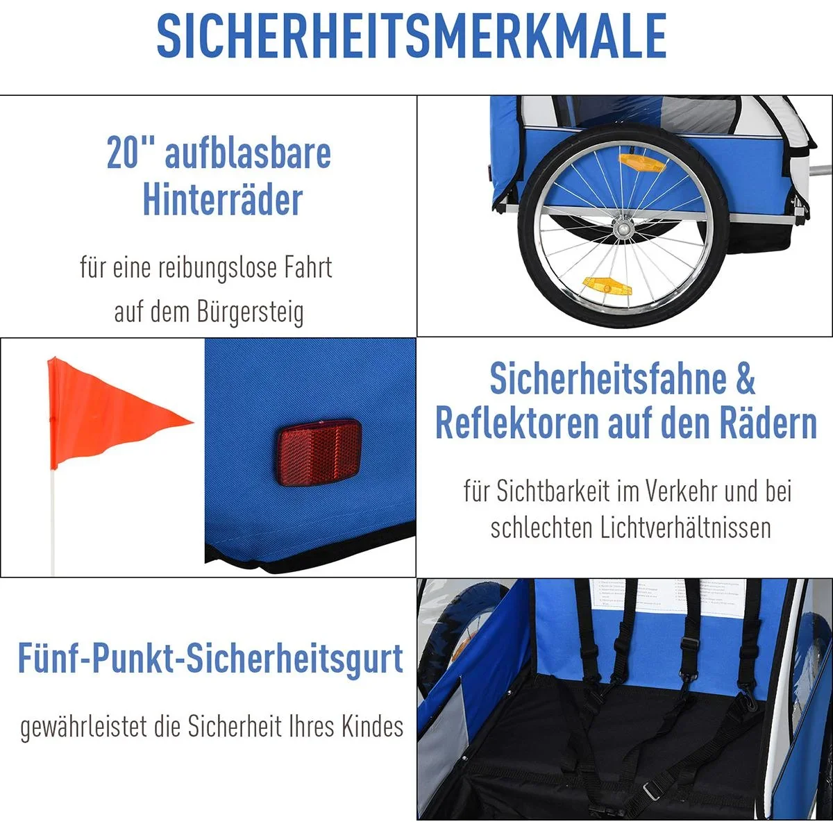 Fahrradanhänger für 2 Kinder - 2