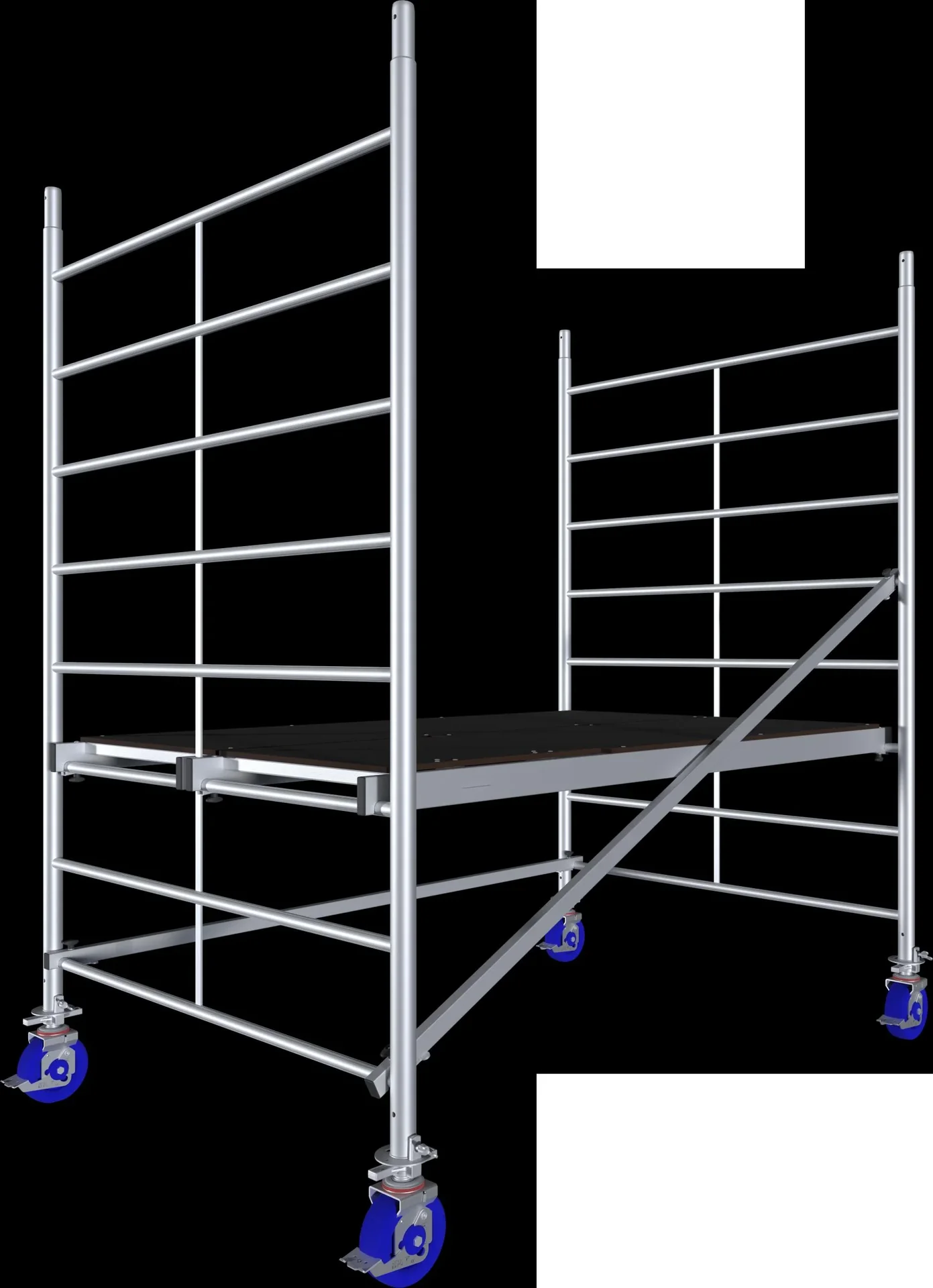 MONTO ProTec XXL Alu-Fahrgerüst Breitaufbau, Arbeitshöhe ca. 2,90 m - 4