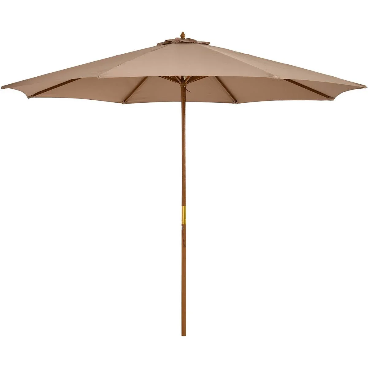 Sonnenschirm Holz 300 cm Khaki - 2