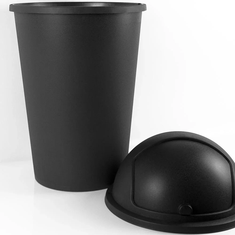 Mülleimer schwarz Kunststoff 50L - 4
