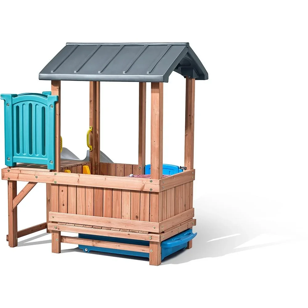 Woodland Adventure Playhouse & Slide - 0