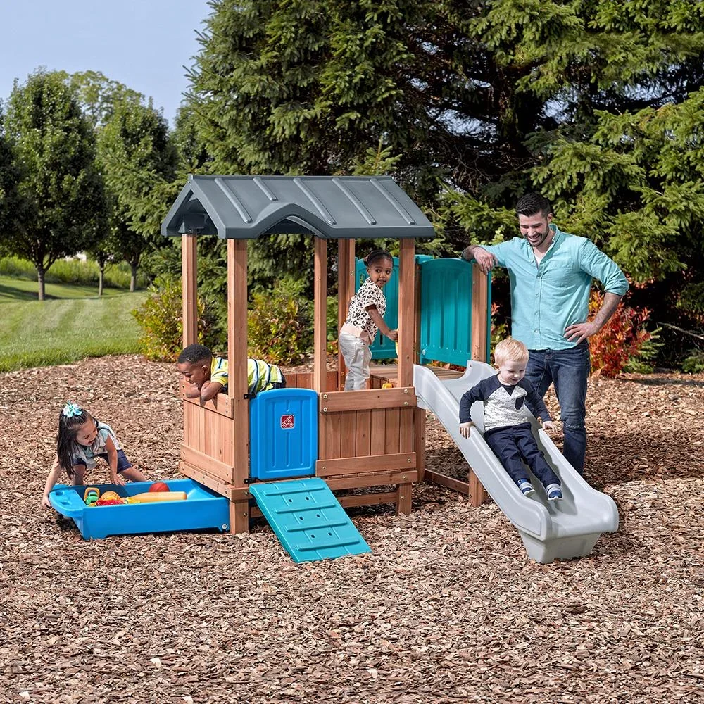 Woodland Adventure Playhouse & Slide - 5