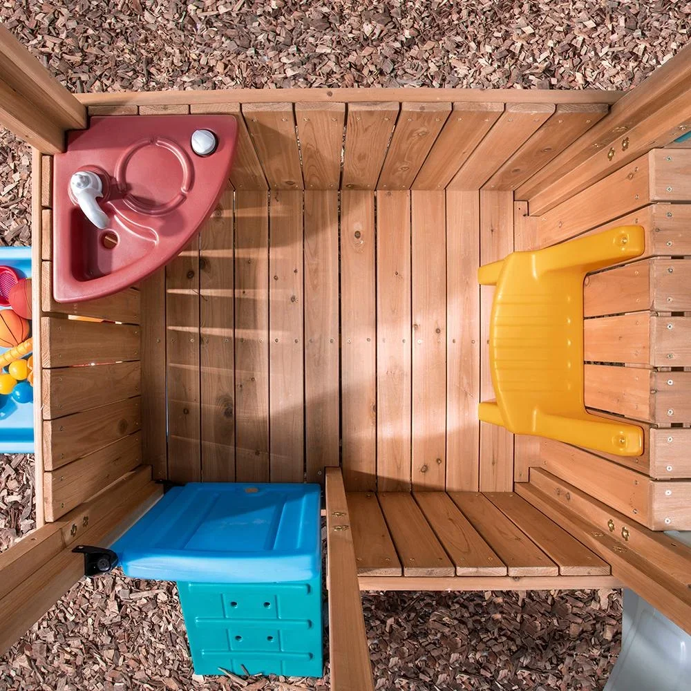 Woodland Adventure Playhouse & Slide - 10
