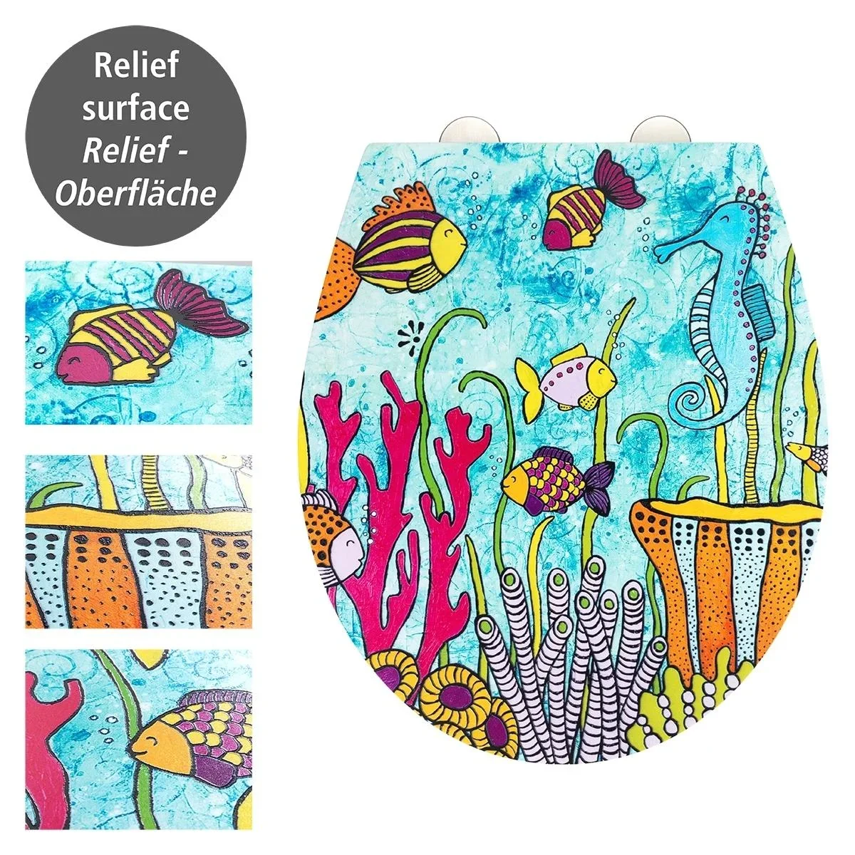 WC-Sitz Ocean Life, Rollin'Art Toilettensitz - 2