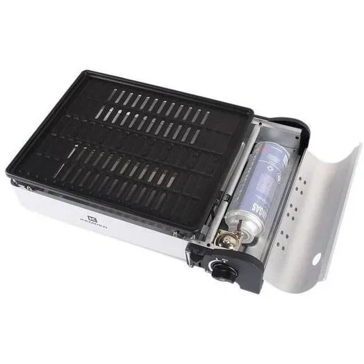 Tragbarer Smart-Gasgrill Tischgrill Campingkocher - inkl. 2 Gasflaschen - 0