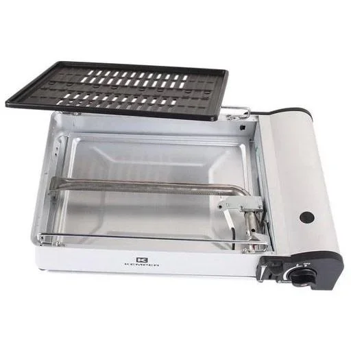 Tragbarer Smart-Gasgrill Tischgrill Campingkocher - inkl. 2 Gasflaschen - 1