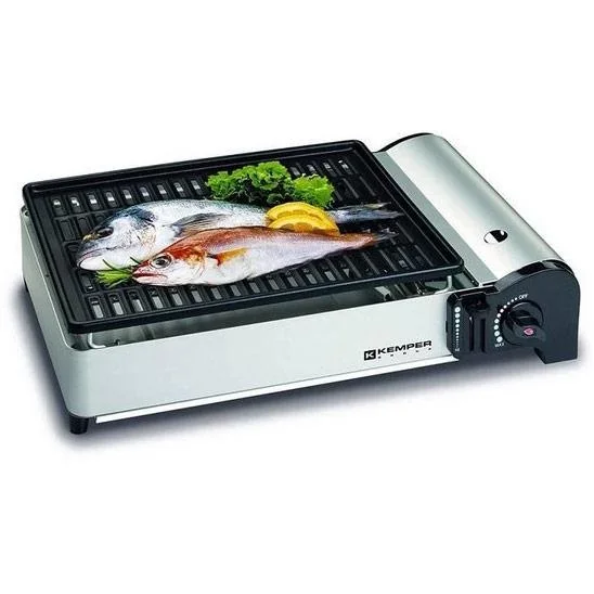 Tragbarer Smart-Gasgrill Tischgrill Campingkocher - inkl. 2 Gasflaschen - 2