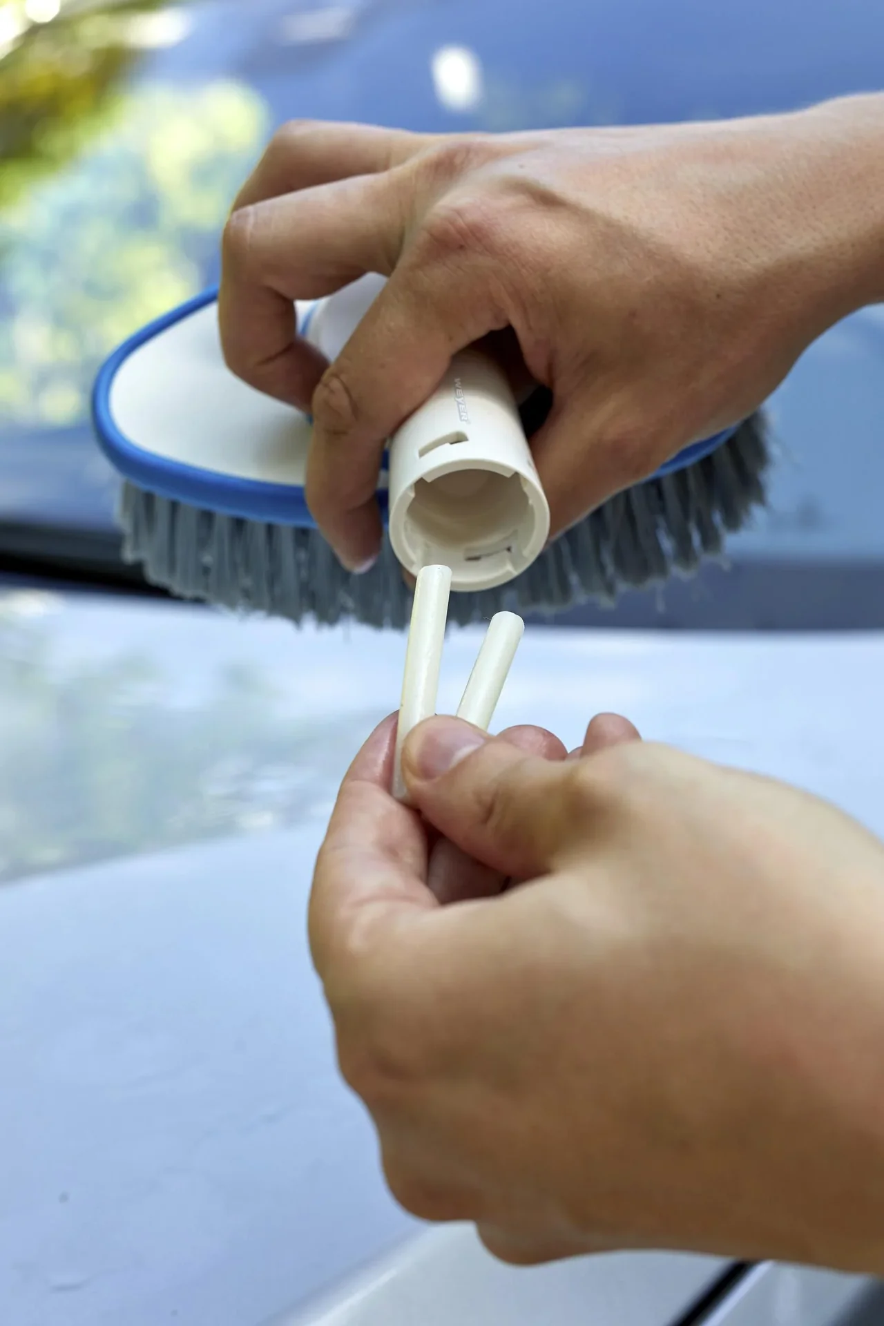 Handwaschbürste WEYER BRUSH - Soft - mit 2 Sprühdüsen - 9