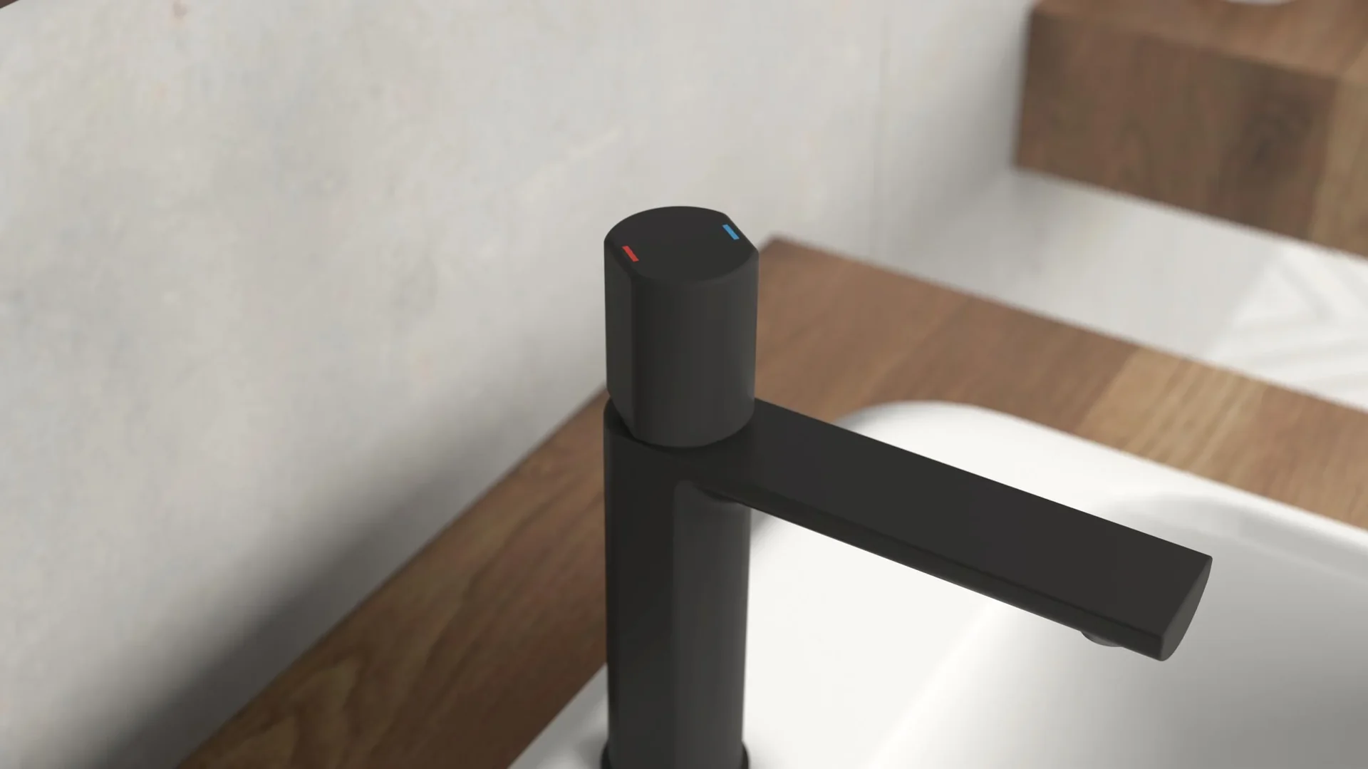 Waschtischarmatur "NEW YORK", Schwarz matt - 3