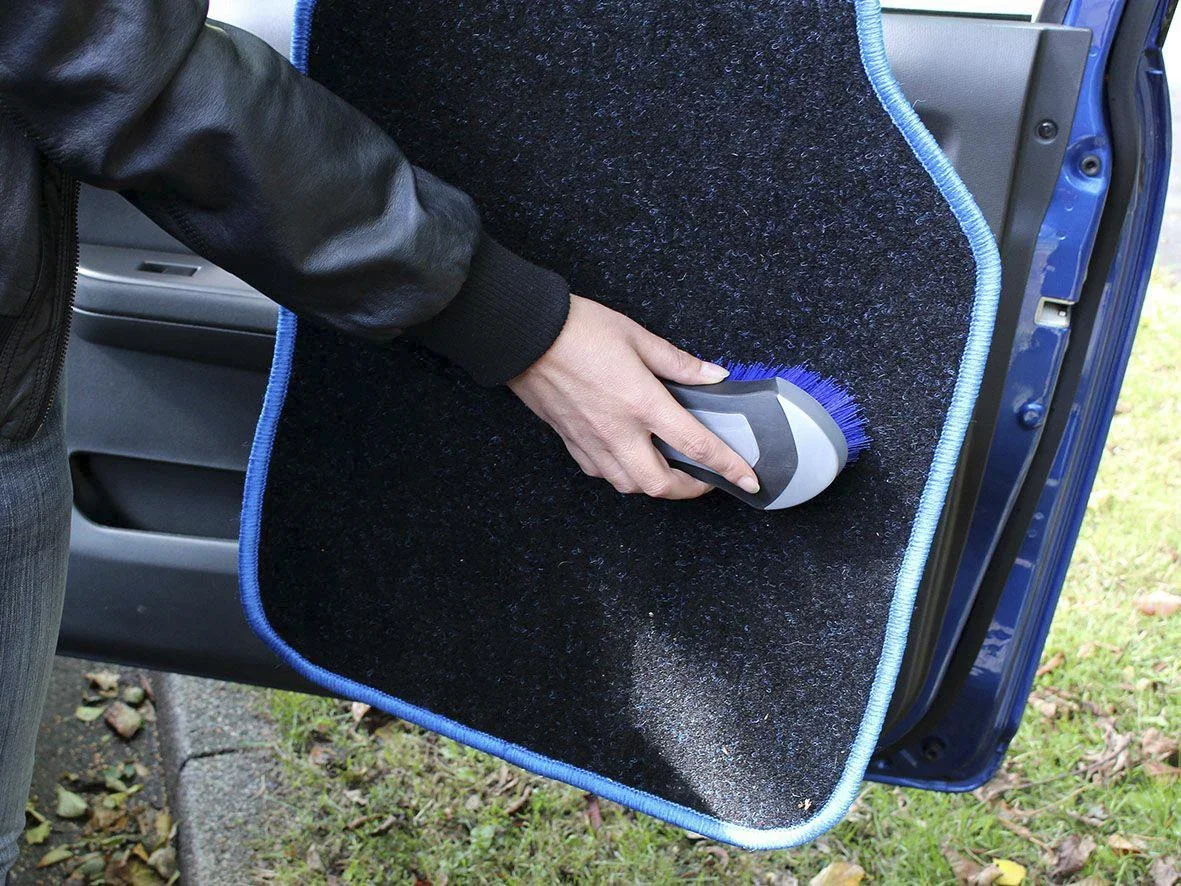 Innenraumbürste SILVER-INTERIO mit gummiertem Griff - 1
