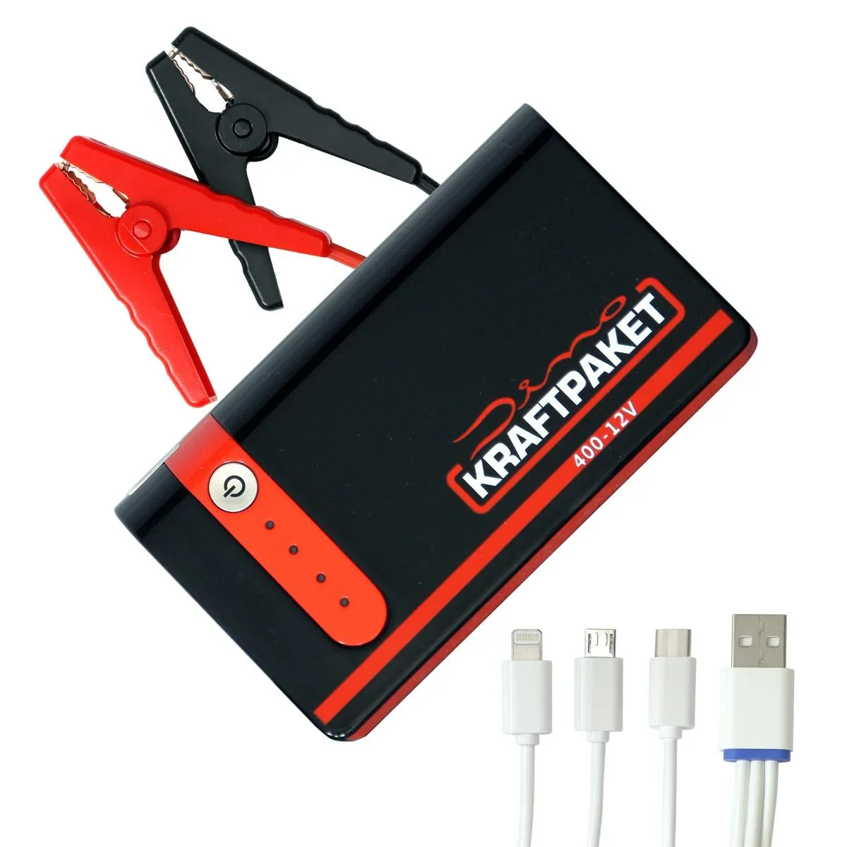 Starthilfe 12 Volt - 9.000 mAh - 400 A - 4