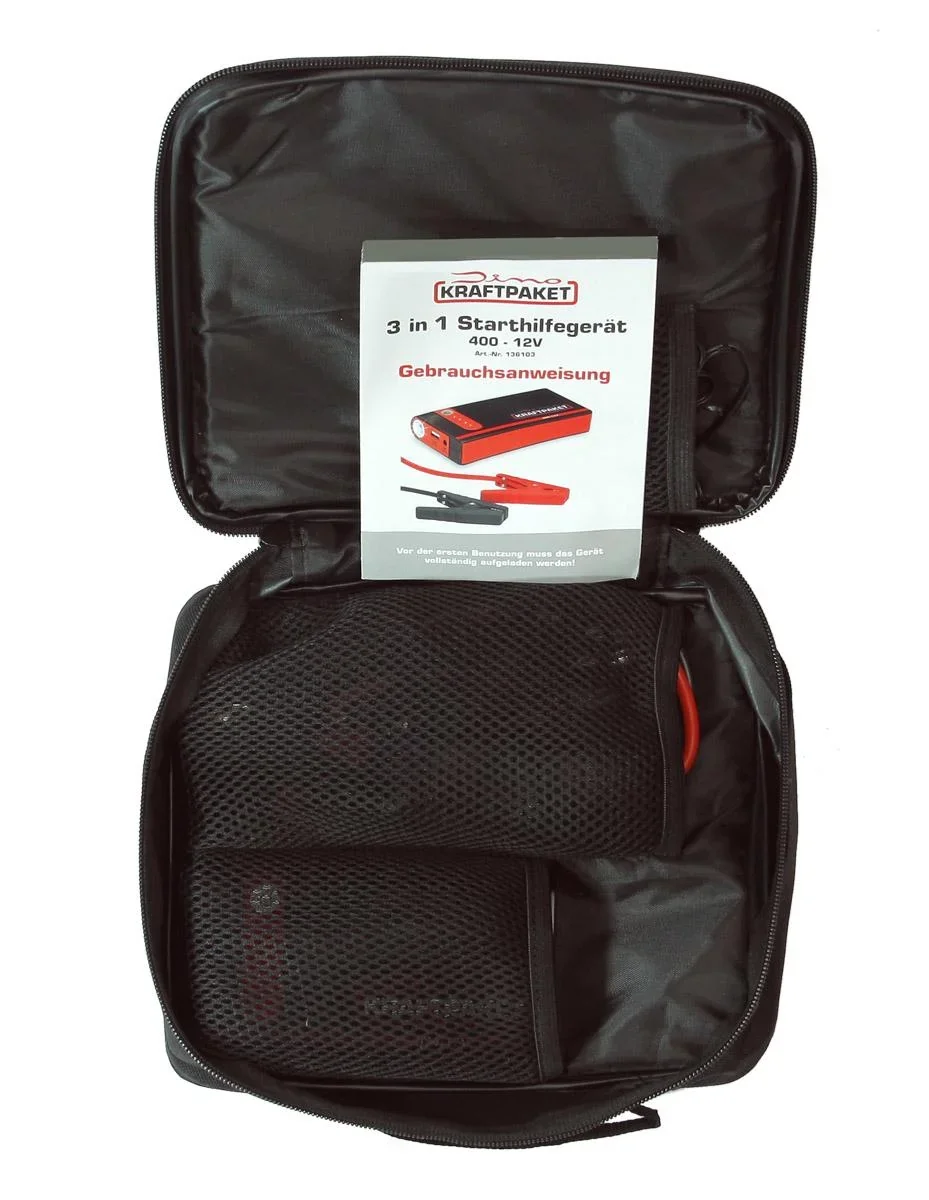 Starthilfe 12 Volt - 9.000 mAh - 400 A - 5