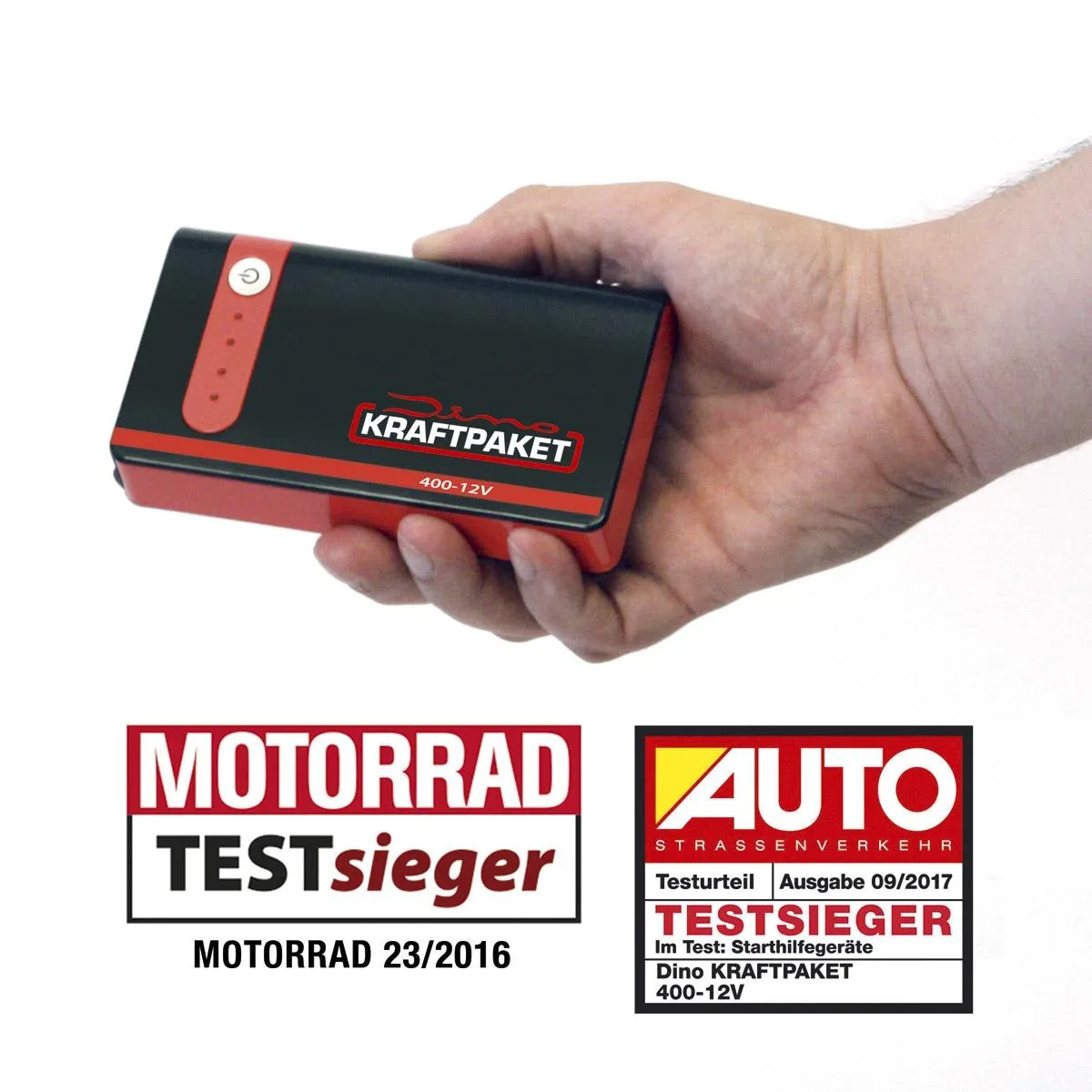 Starthilfe 12 Volt - 9.000 mAh - 400 A - 6