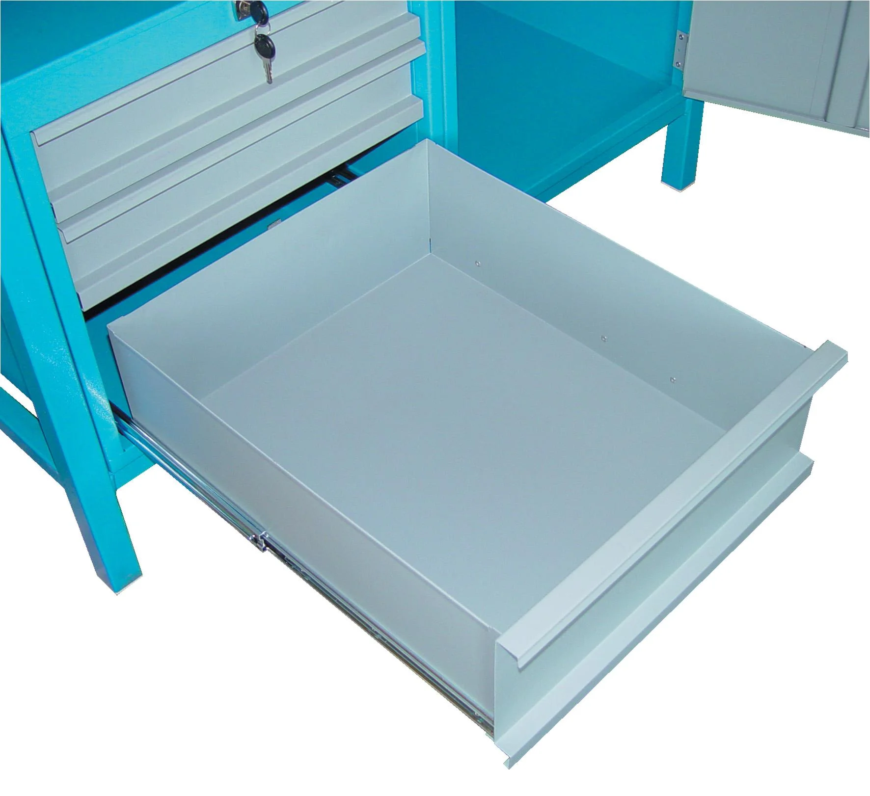 Werkbank P 1200 SLT mit Schubfächern und Tür abschließbar - 0
