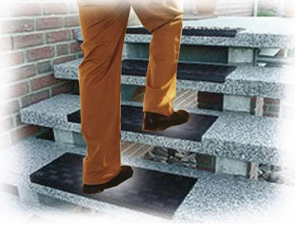 Gummi - Treppenstufen dunkelbraun, 3 Stück im Set - 1