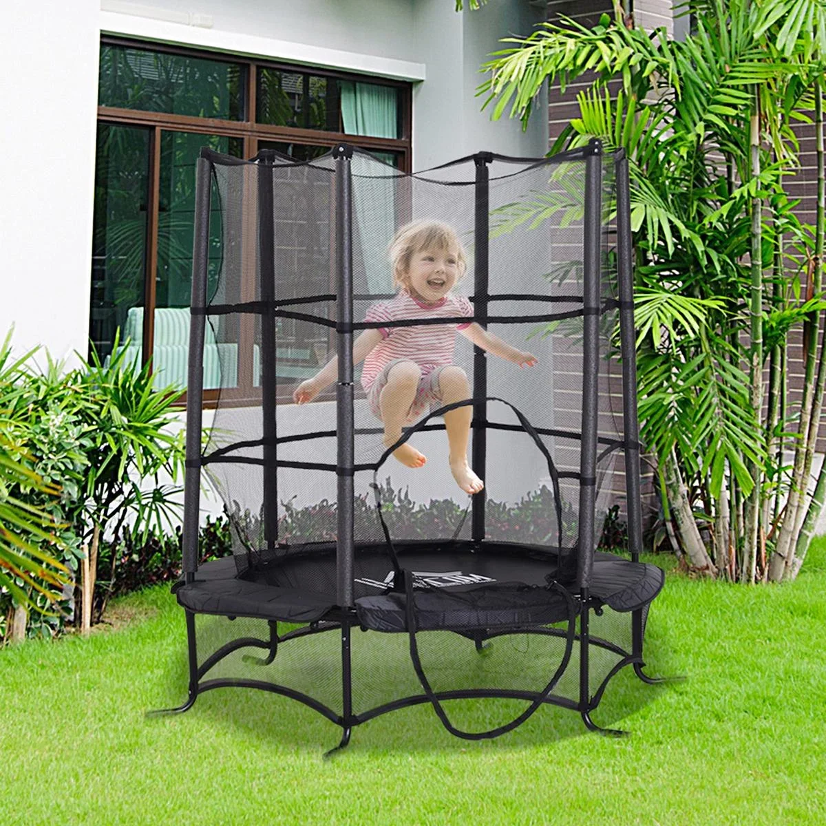 Trampolin für Kinder schwarz - 4