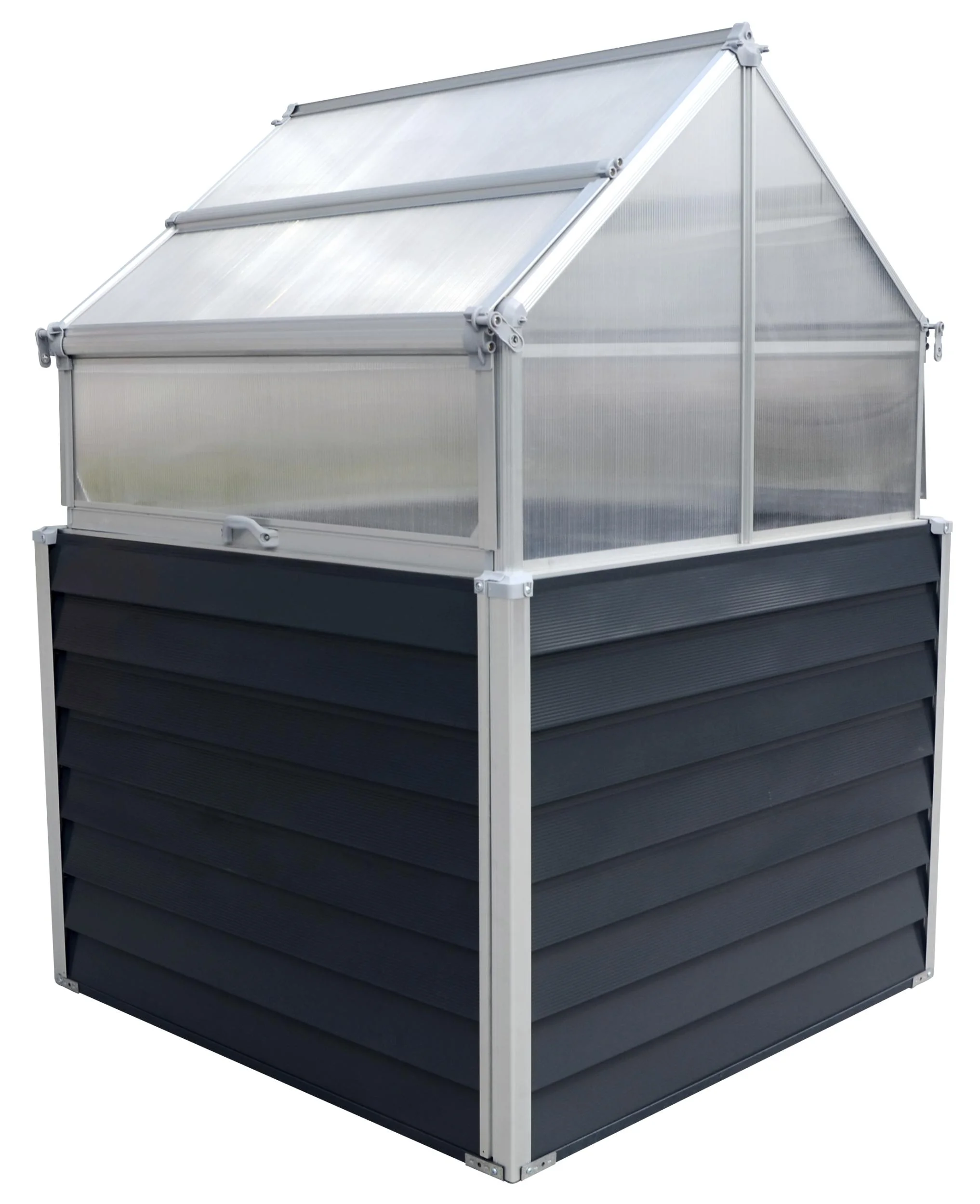 Hochbeet Grow & Store anthrazit, 120x120x81 cm - 0
