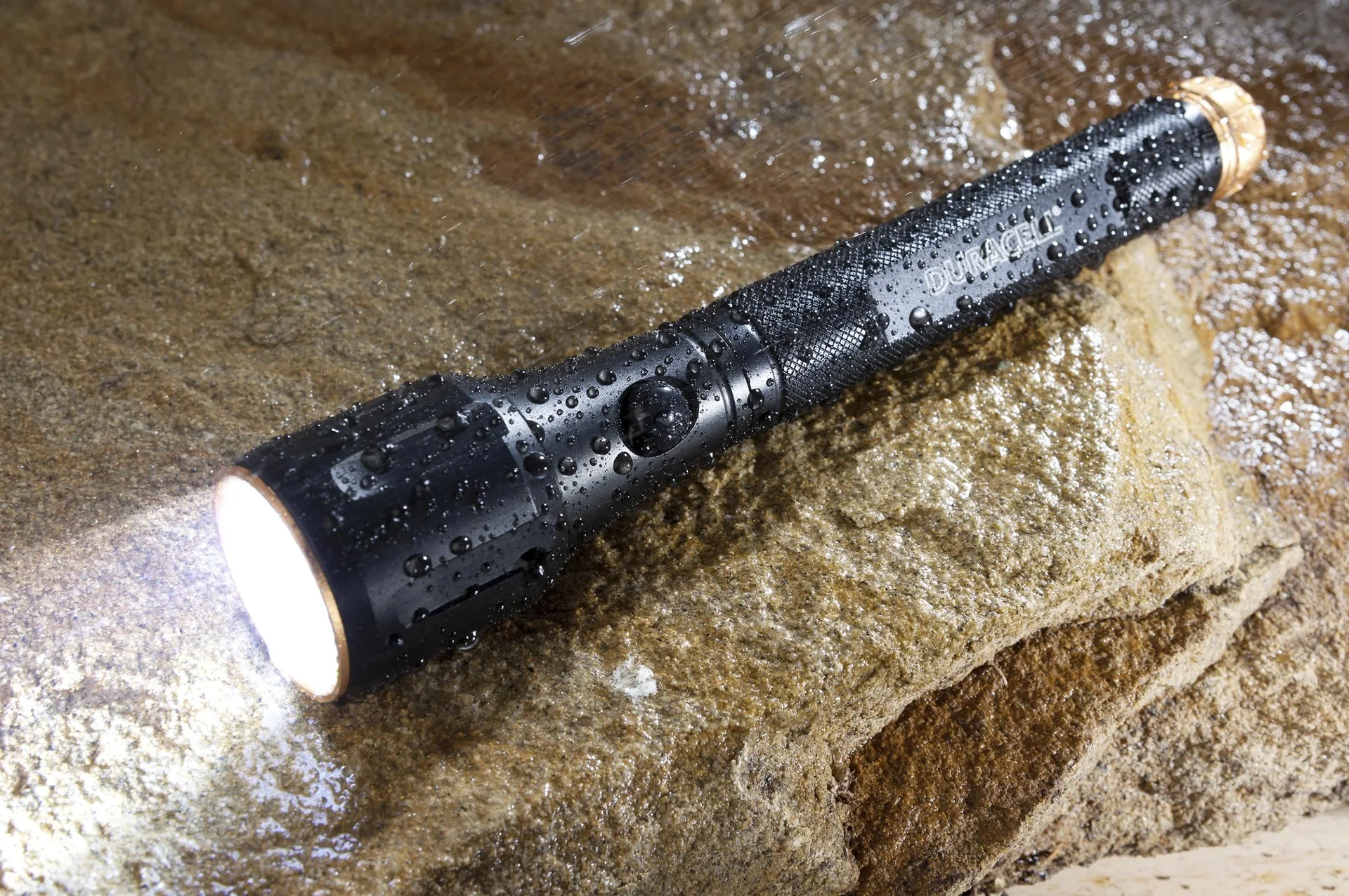 Alu-Taschenlampe SLD-1, 3 Watt, stoßfest, spritzwassergeschützt, inkl. 2 St. Mignon (AA) - 0