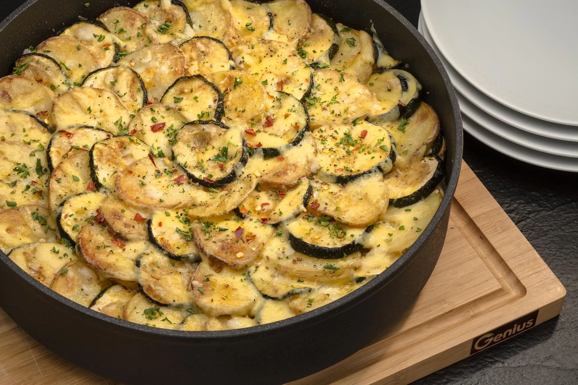 Hochrandpfanne mit abnehmbarem Griff, Durchmesser 26 cm - 0