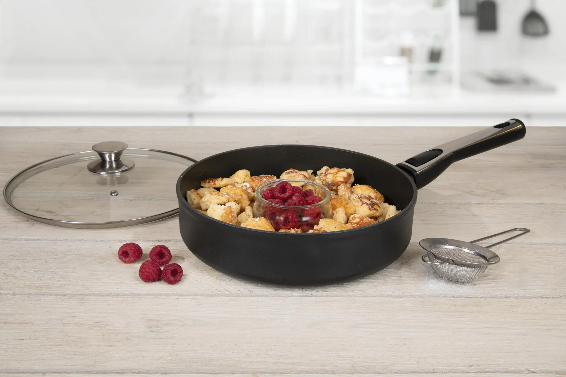 Hochrandpfanne mit abnehmbarem Griff, Durchmesser 26 cm - 6