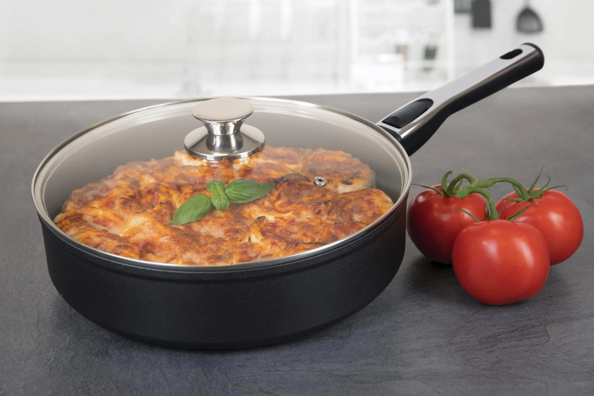 Hochrandpfanne mit abnehmbarem Griff, Durchmesser 26 cm - 9