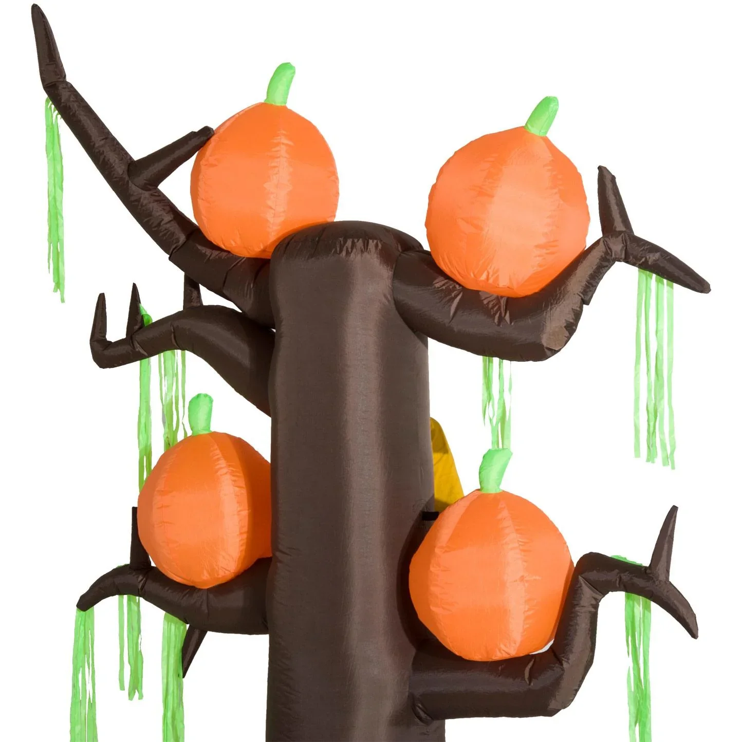 Aufblasbarer Baum mit Kürbissen Höhe: 2,4m Halloween Luftfigur mit LED - 1