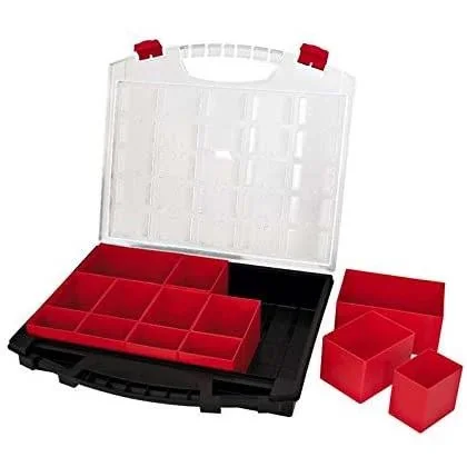 TAYG Sortierbox - 430 x 370 x 85 mm - Mit 13 herausnehmbaren Fächern - 0