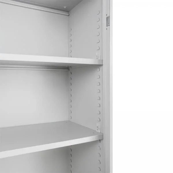 Flügeltürschrank RAL 7035, 195x92x42cm - 0