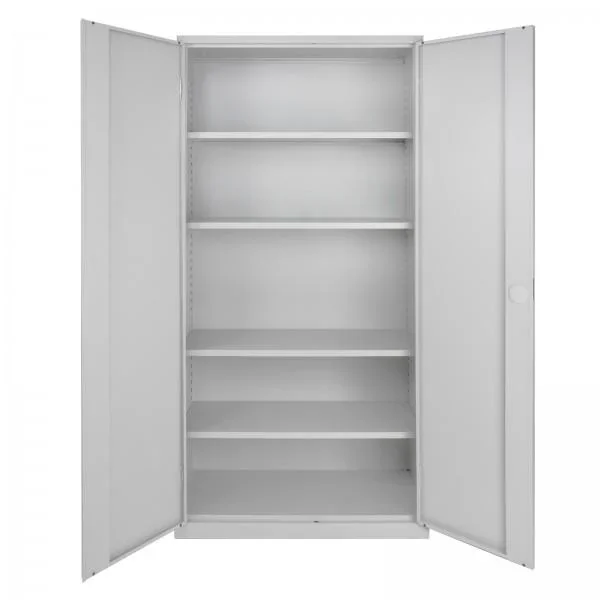 Flügeltürschrank RAL 7035, 195x92x42cm - 1