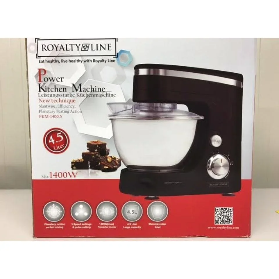 1400W - Küchenmaschine - Schwarz - 2