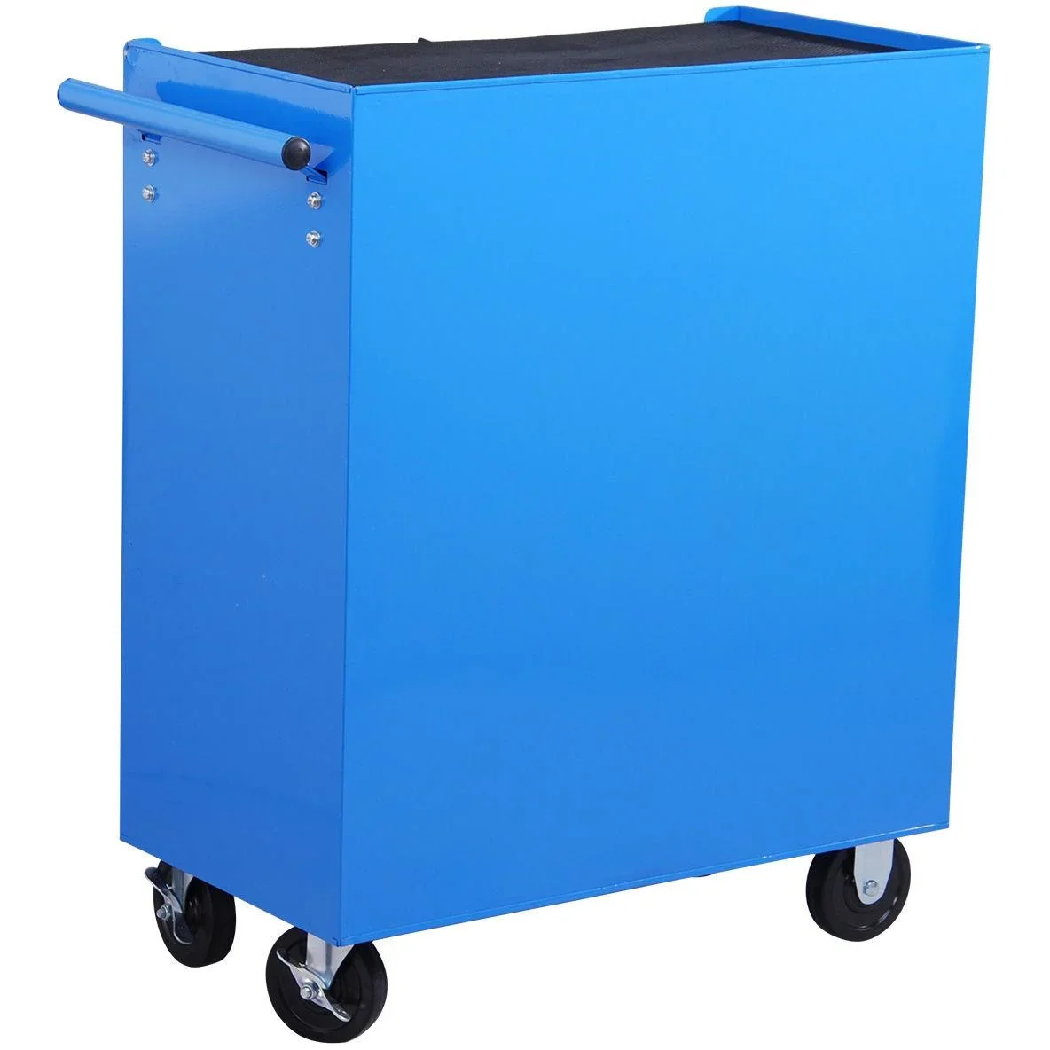 Werkstattwagen fahrbar abschließbar mit 5 Schubladen blau - 0