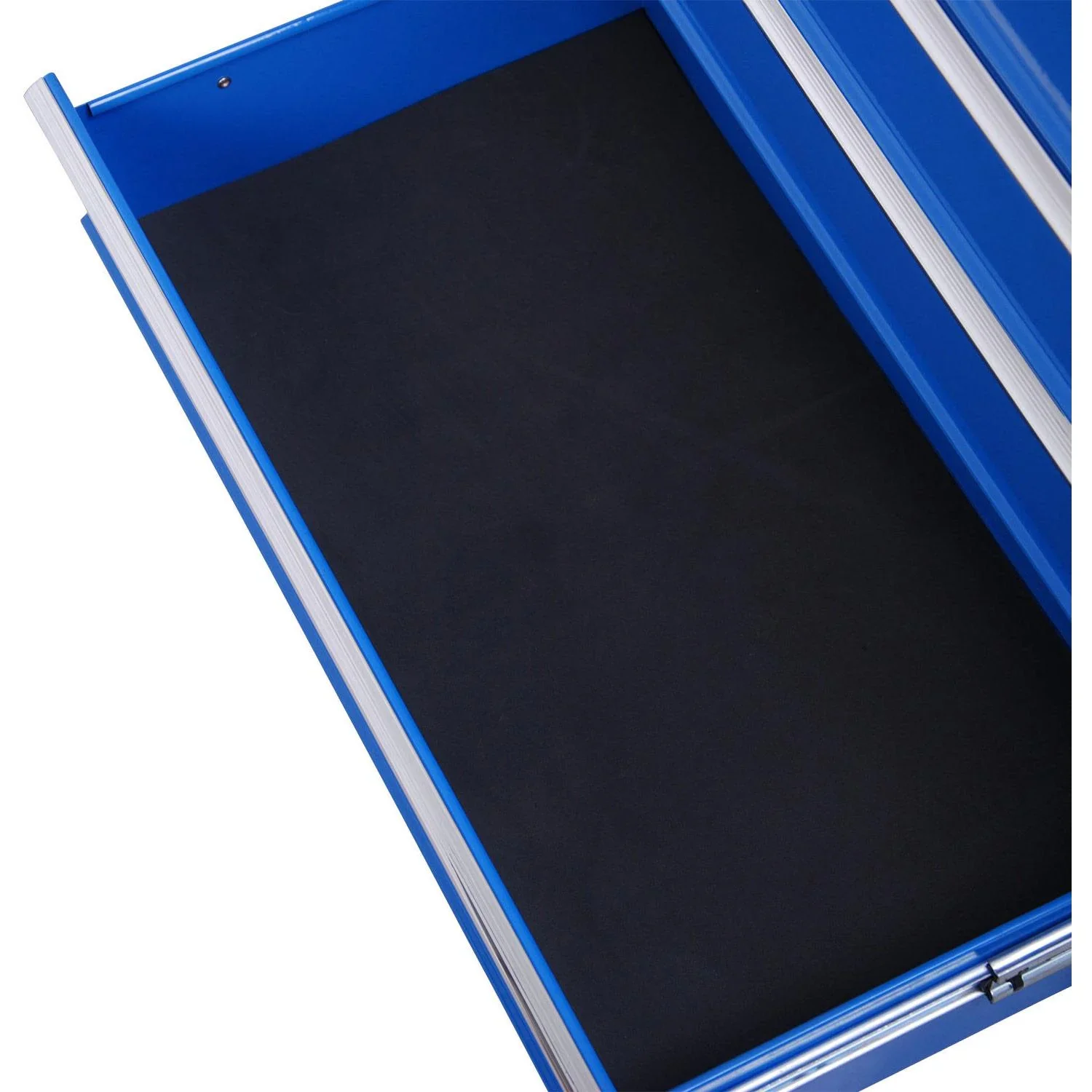 Werkstattwagen fahrbar abschließbar mit 5 Schubladen blau - 4