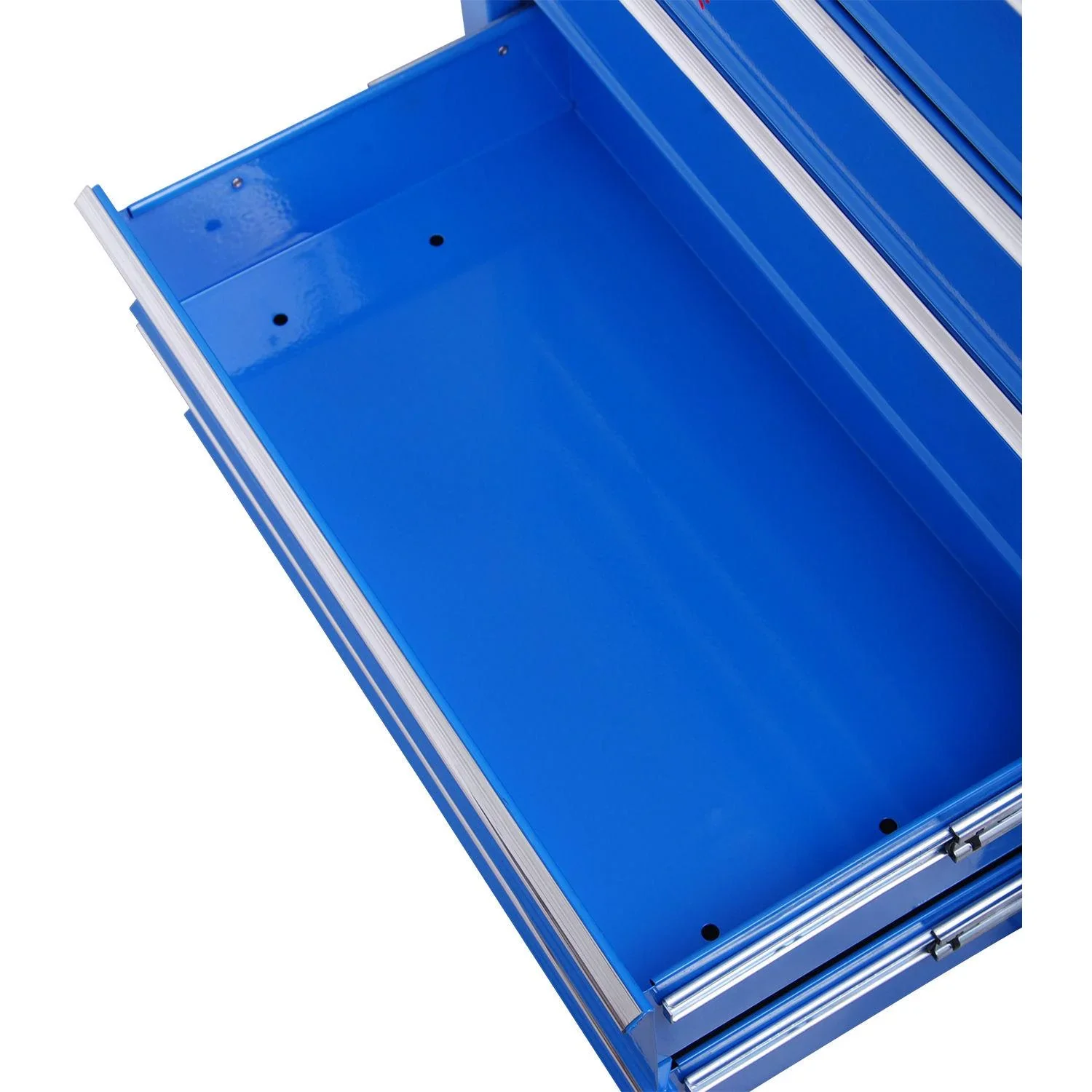 Werkstattwagen fahrbar abschließbar mit 5 Schubladen blau - 5