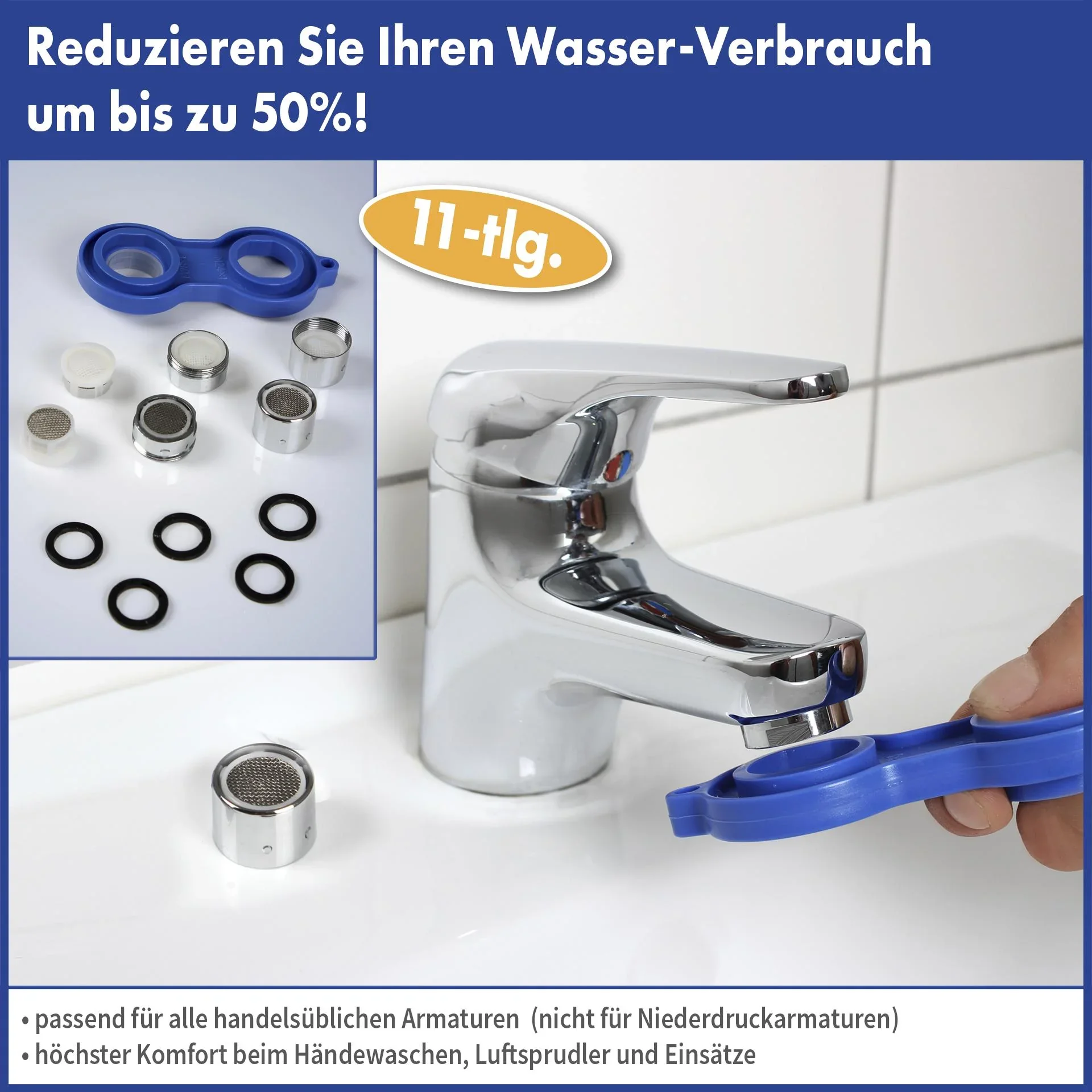 Armaturen-Wassersparset 11-teilig - 0