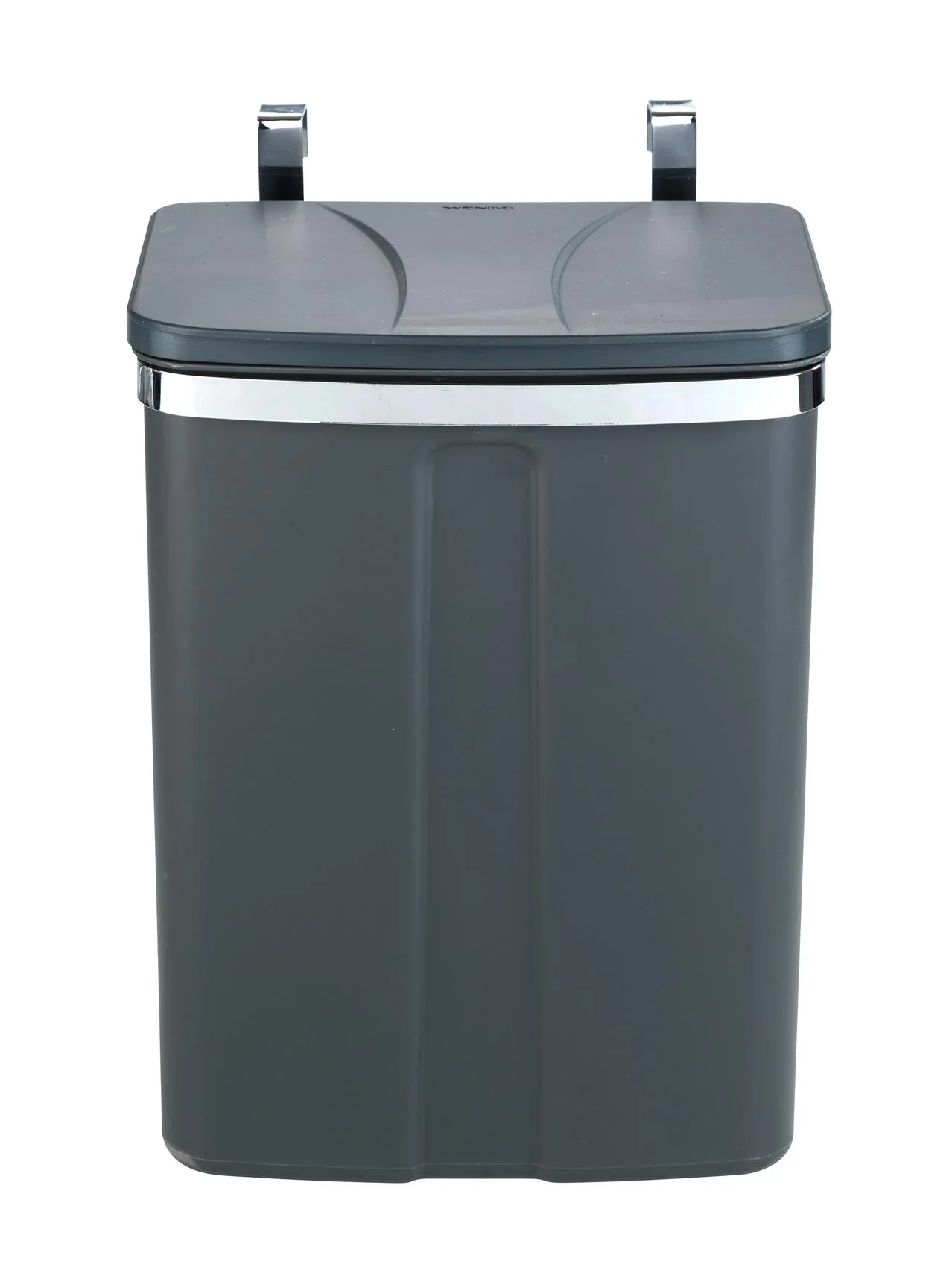 Tür-Abfalleimer, 12 Liter, Grau/ Silberfarben - 10