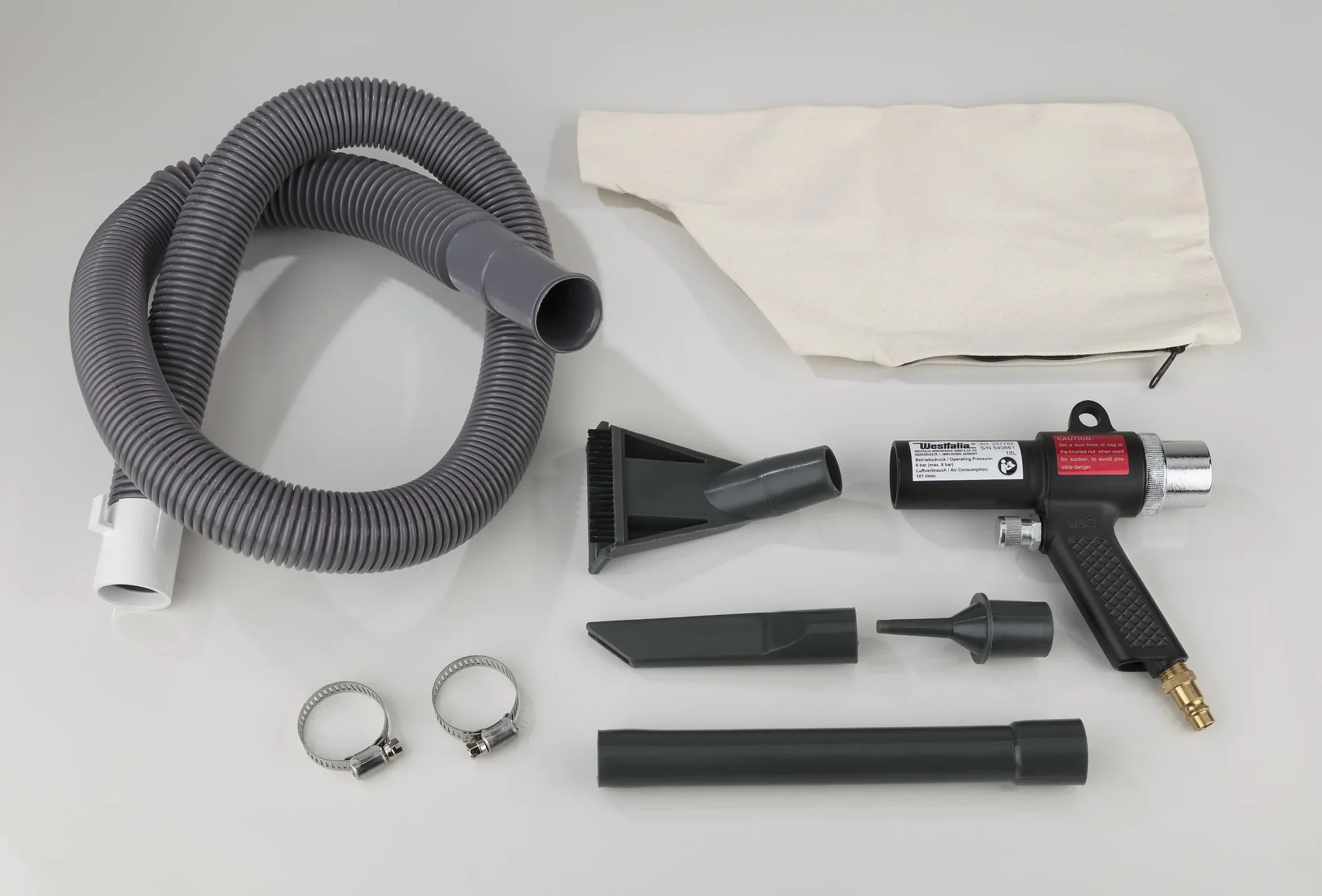 Druckluft-Kraftsauger mit 3 Düsen - 2