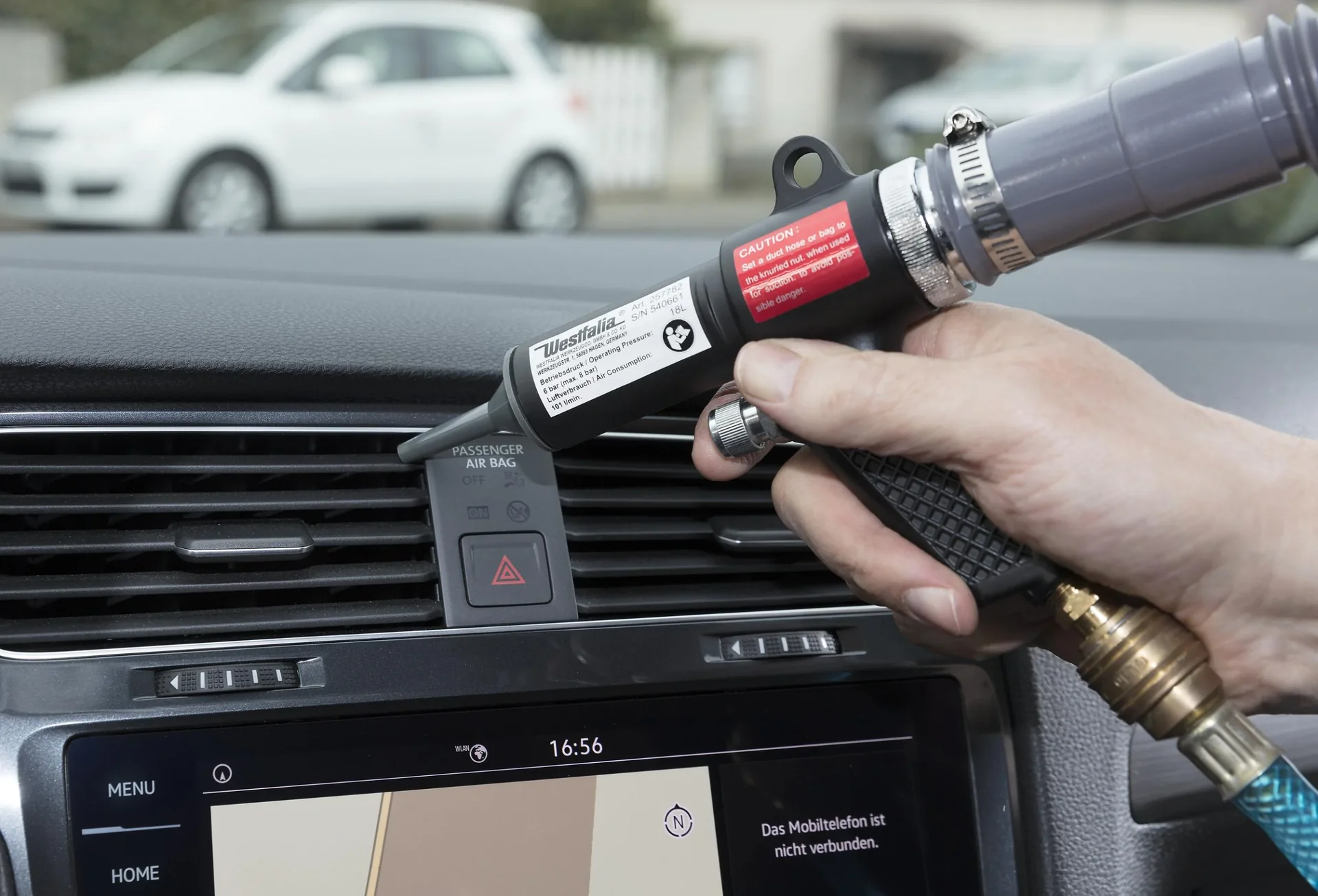 Druckluft-Kraftsauger mit 3 Düsen - 4