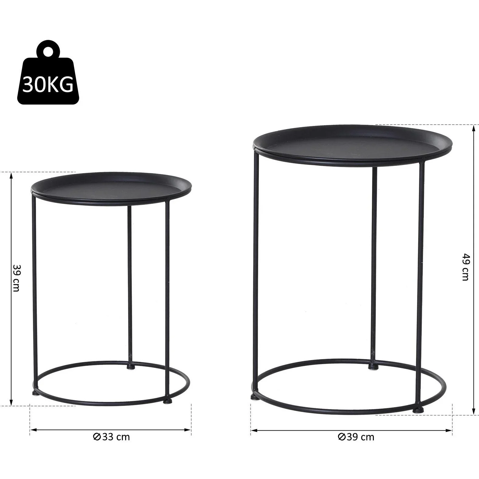 Beistelltisch im 2er-Set - 4