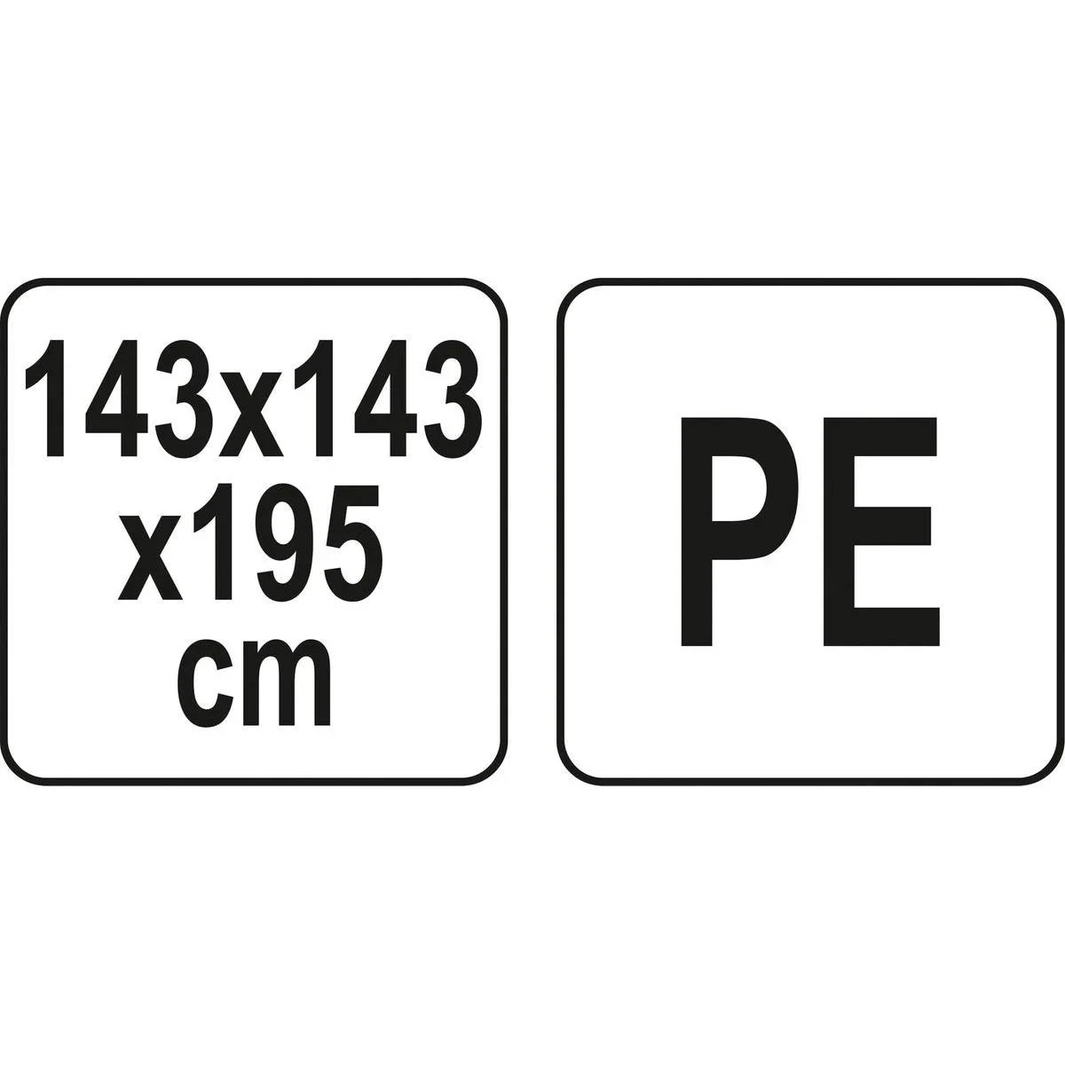 Gewächshaus - PE - 143x143x195 cm - 4