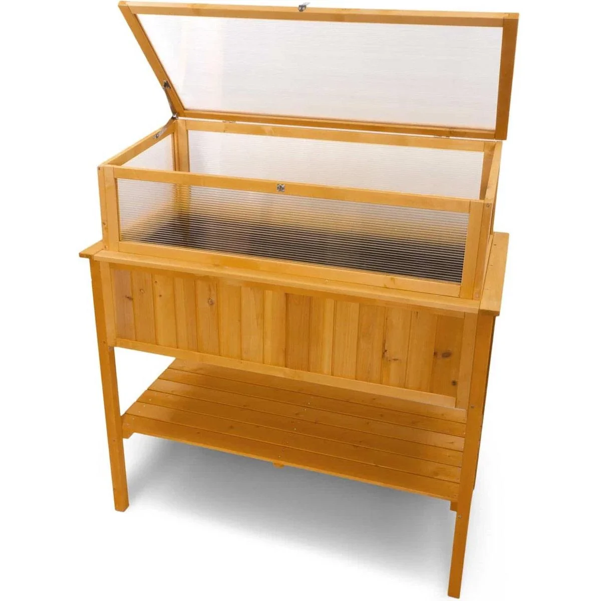 Garten Holz Gewächshaus / Küche Gartentisch auf Beinen - 113x57x90cm - 1