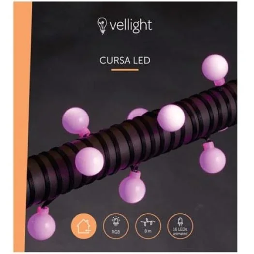 Vellight Globes Smart Weihnachtsbeleuchtung - 8m - 16 LEDs - RGB - nur für Innenräume - 0