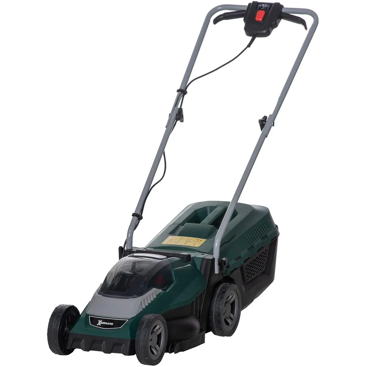 Akku-Rasenmäher mit 32 cm Schnittbreite 30 Liter Grasfangkorb mit 2,5 Ah Akku und Ladegerät 120 x 38 x 98 cm - 2