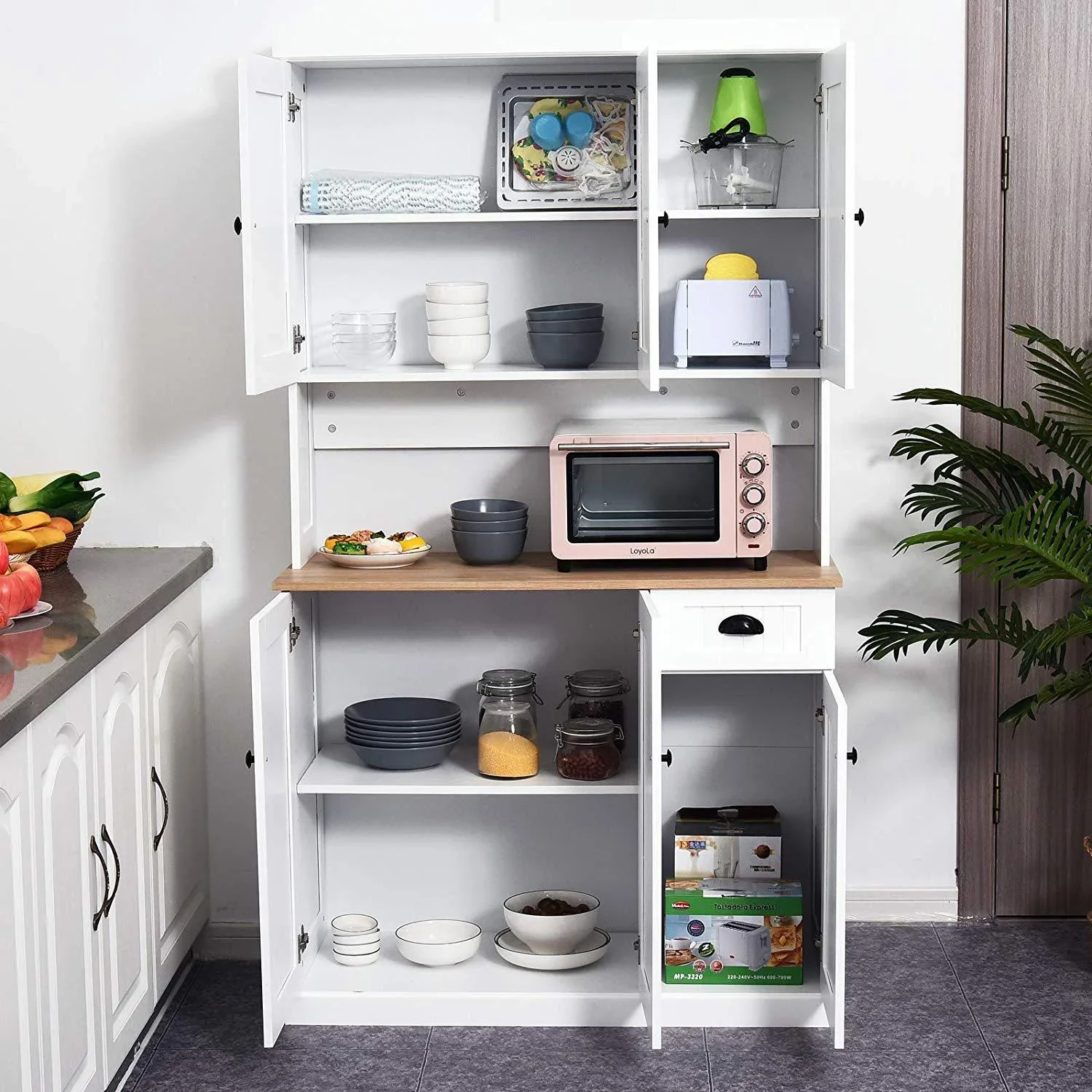 Küchenschrank mit Arbeitsplatte - 1