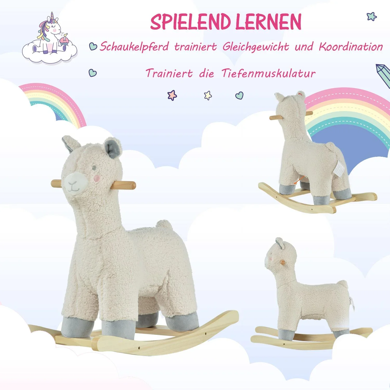 Schaukeltier als Schaf - 1