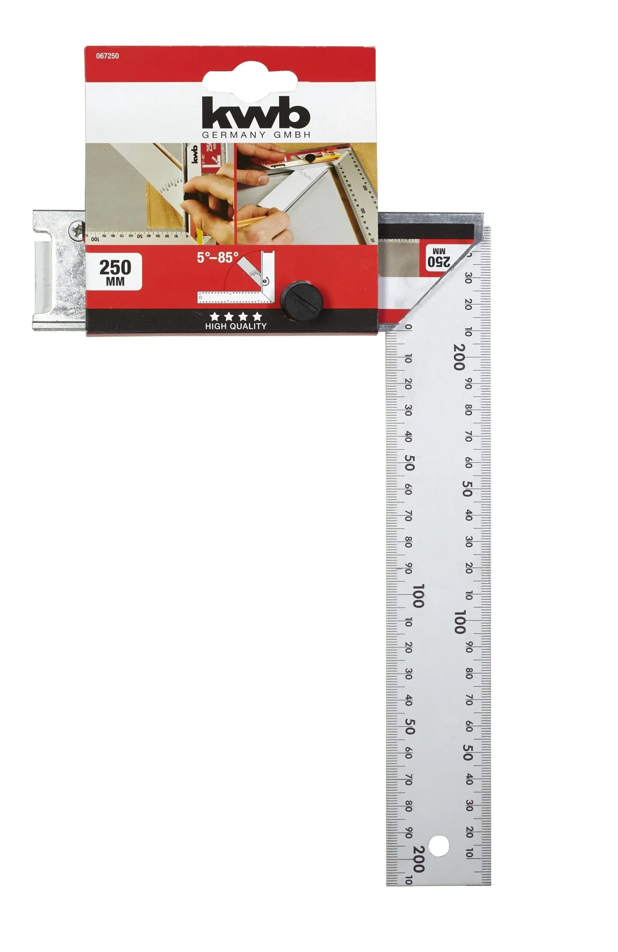 Winkel 300 mm mit Messzunge - 0