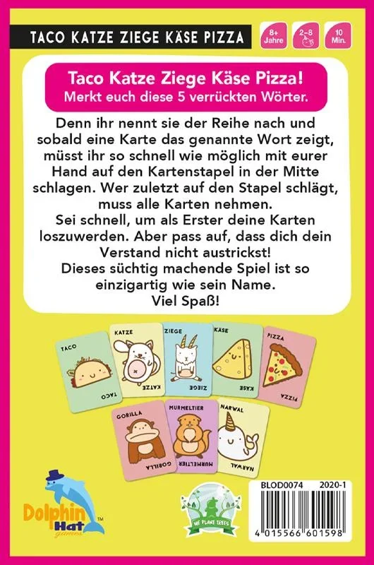 Gesellschaftsspiel Taco Katze Ziege Käse Pizza - 0
