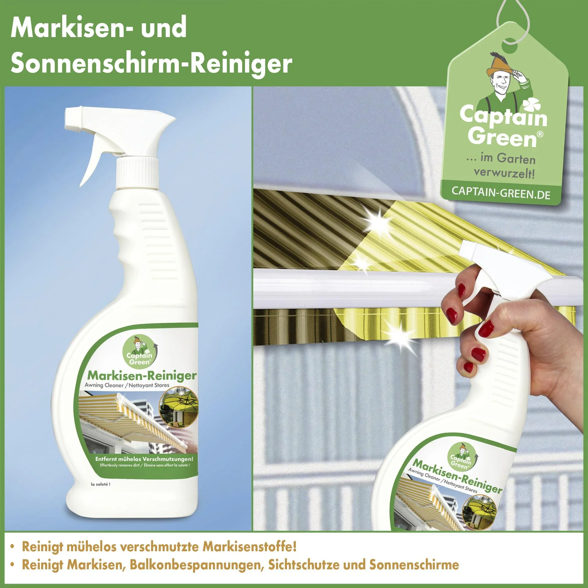 Markisen- und Sonnenschirmreiniger, 650 ml - 2