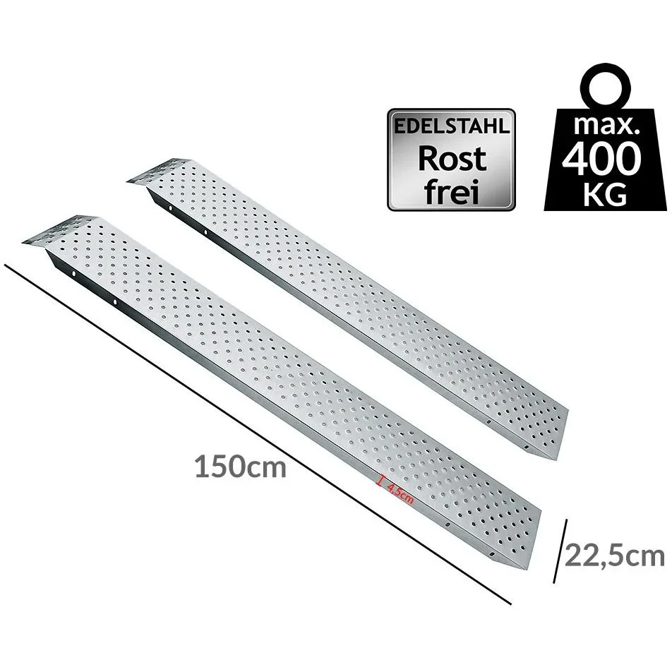 Laderampen-Set von 2 Max. 400 kg - 1