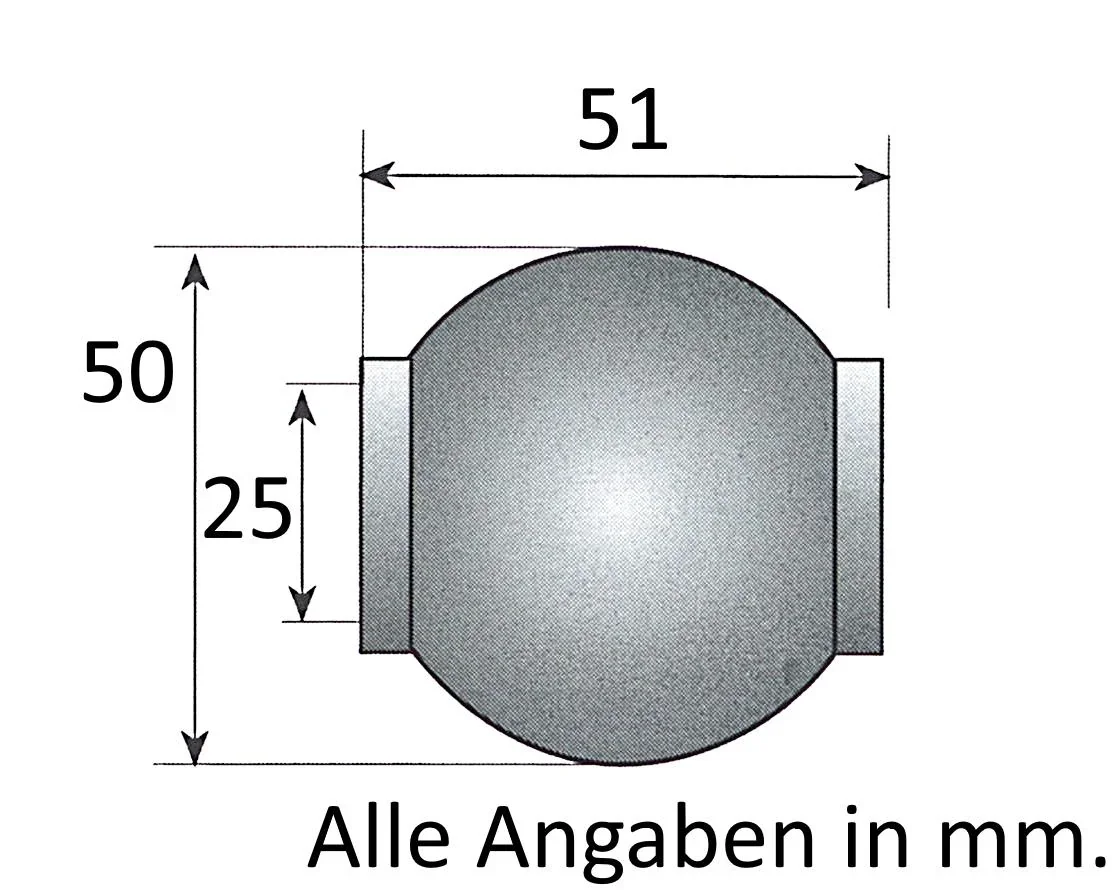 Oberlenkerkugel, Kat. 2 für Fanghaken Kat. 2 - 0